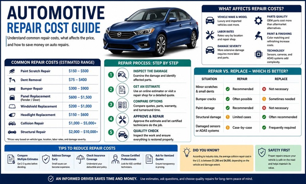 Repair Cost Estimator: The Complete Automotive Repair Cost Guide